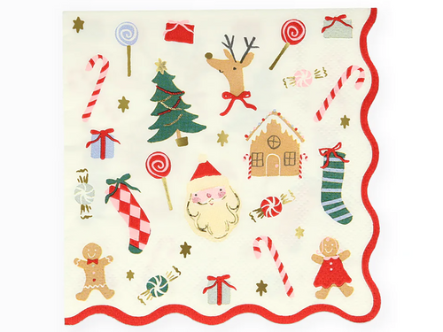 Jolly Christmas Small Napkins