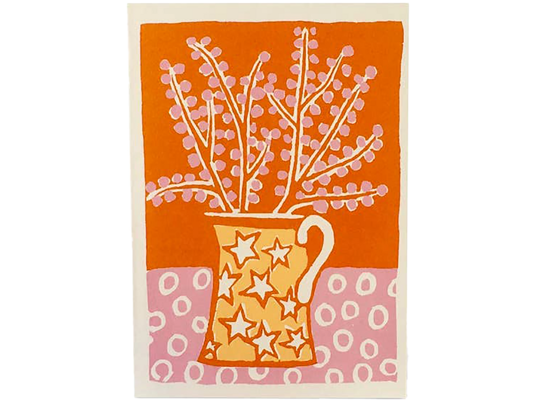 Jug and Blossom Greeting Card, Set of 10