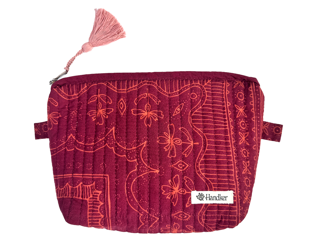 June Quilted Zipper Pouch