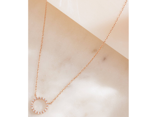 Pave Karma Necklace, Gold