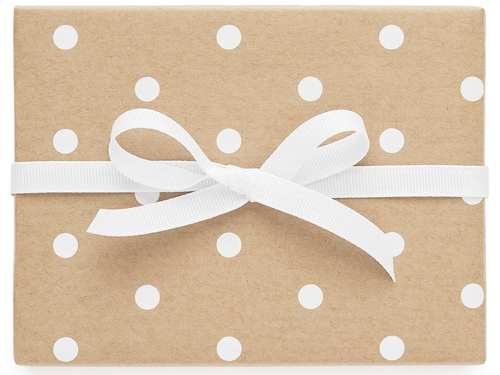 Kraft Polka Dot, Single Sheet Gift Wrap