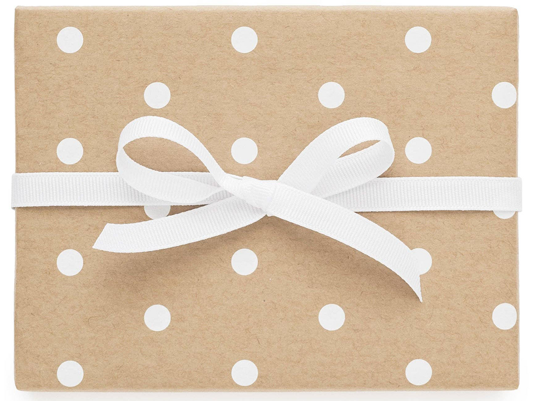 Kraft Polka Dot, Single Sheet Gift Wrap