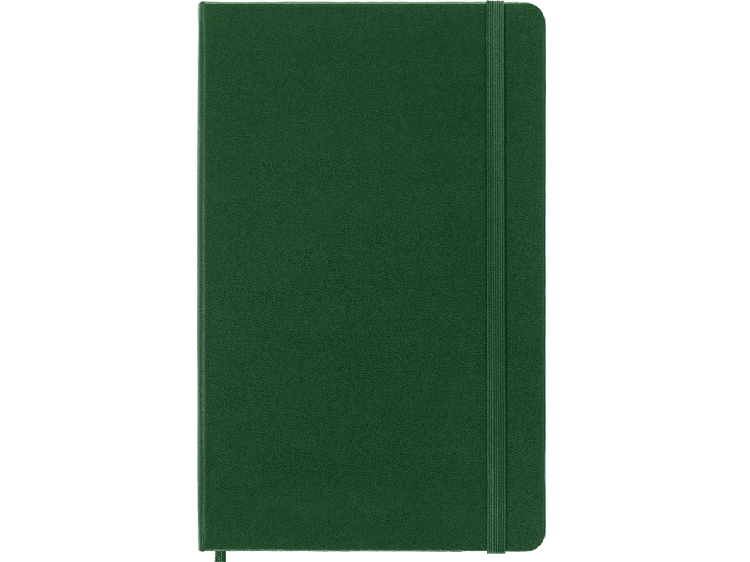 XLarge Hard Cover Plain Notebook, Myrtle Green
