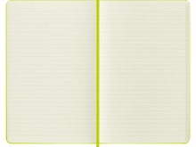 Large Hard Cover Ruled Notebook, Lemon Green