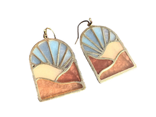 Landscapes Stained Glass Resin Earrings