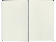 Large Hard Cover Dotted Notebook, Sapphire Blue