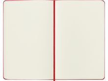 Large Hard Cover Plain Notebook, Red