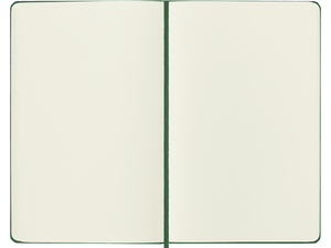 XLarge Hard Cover Plain Notebook, Myrtle Green