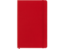 Large Hard Cover Plain Notebook, Red