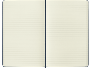 Large Hard Cover Ruled Notebook, Sapphire Blue
