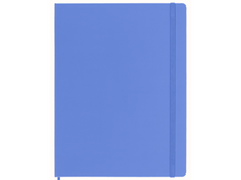 Extra Large Plain Notebook, Hydrangea Blue
