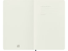 Large Soft Cover Dotted Notebook, Sapphire Blue