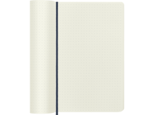 Large Soft Cover Dotted Notebook, Sapphire Blue