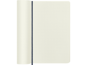 Large Soft Cover Dotted Notebook, Sapphire Blue