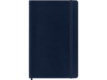Large Soft Cover Dotted Notebook, Sapphire Blue