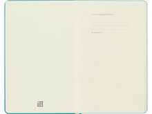 Large Soft Cover Plain Journal, Reef Blue