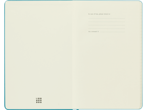 Large Soft Cover Plain Journal, Reef Blue