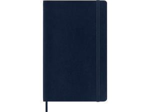 Large Soft Cover Ruled Notebook, Sapphire Blue