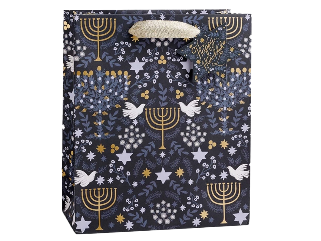 Laurel Menorah Gift Bag
