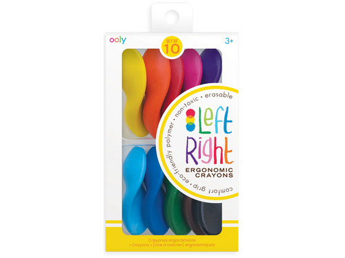 Left Right Ergonomic Crayons