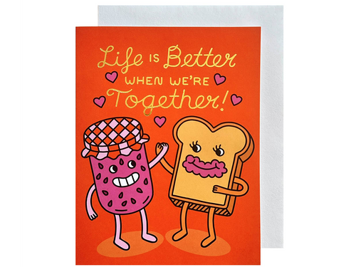 Life Is Better Toast & Jam, Single Card