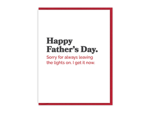 Sorry for Leaving the Lights On, Single Card