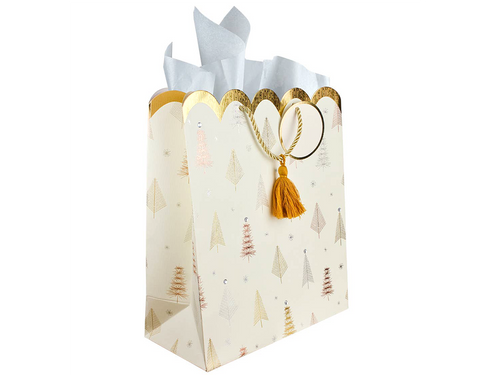 Line Forest Metallic Large Gift Bag