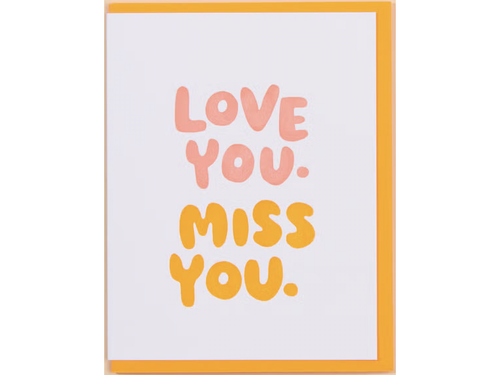 Love You, Miss You, Single Card