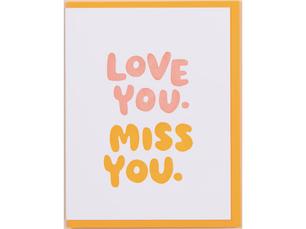 Love You, Miss You, Single Card