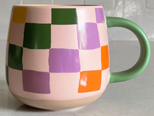 Rainbow Checks Ceramic Mug