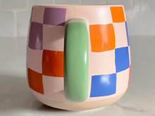 Rainbow Checks Ceramic Mug
