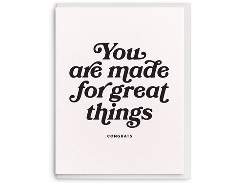 Great Things, Single Card