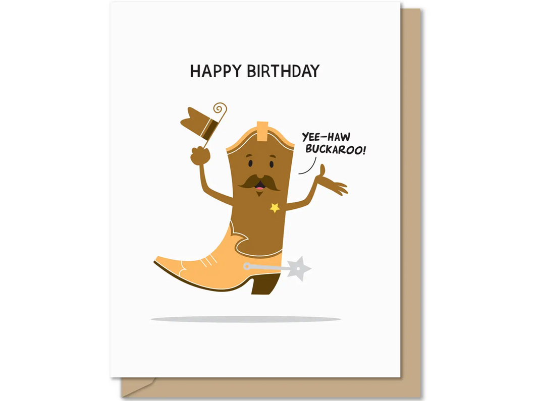 Birthday Buckaroo, Single Card