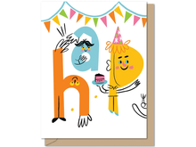 Birthday Critters, Single Quad-Fold Card