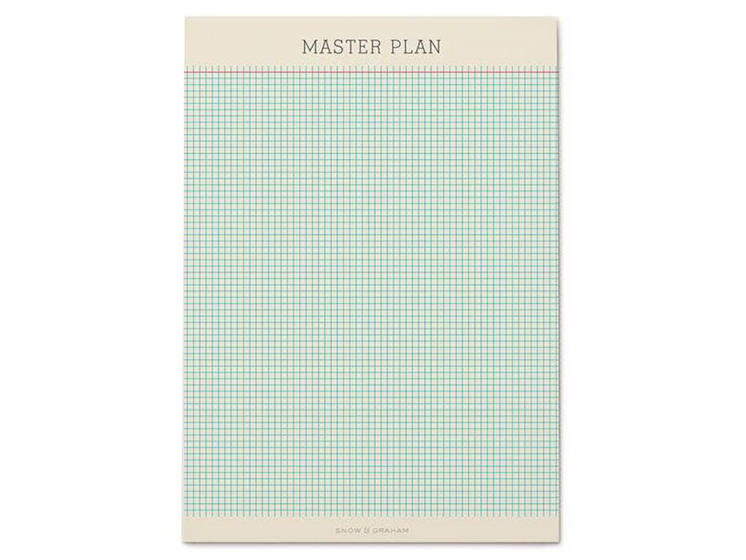 Master Plan Grid Notepad