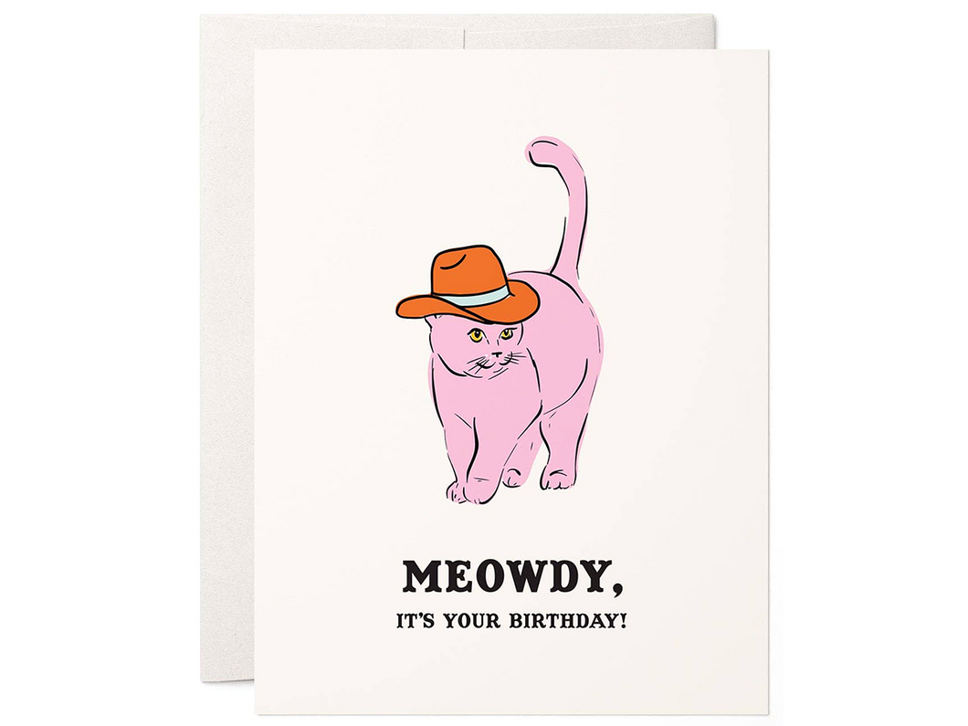 Meowdy Birthday, Single Card