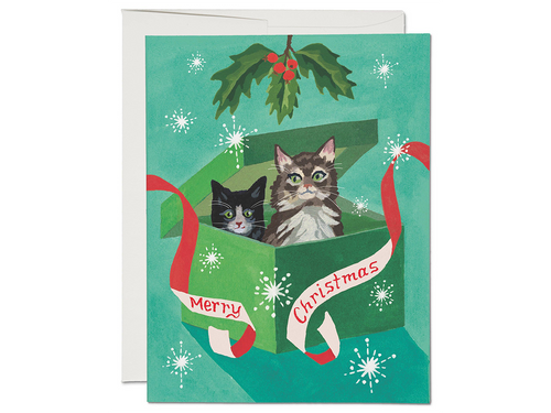 Meowy Christmas Card, Boxed Set of 8