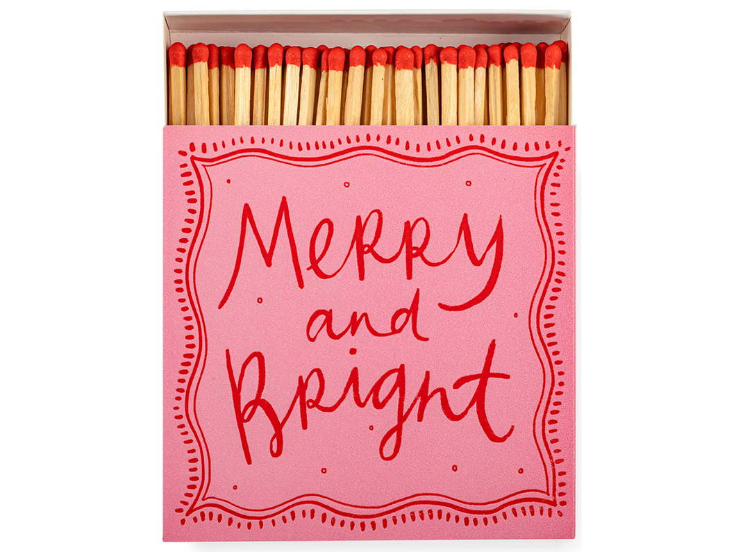Merry & Bright Square Safety Matches