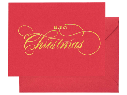 Merry Christmas Script, Single Card