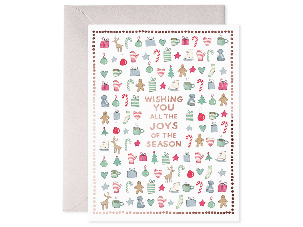 Merry Motif Greeting Card, Boxed Set of 6
