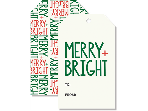 Merry and Bright Gift Tags, Set of  8