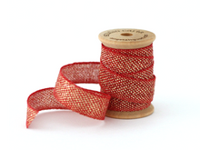 Metallic Loose Weave Ribbon, 3 Yards