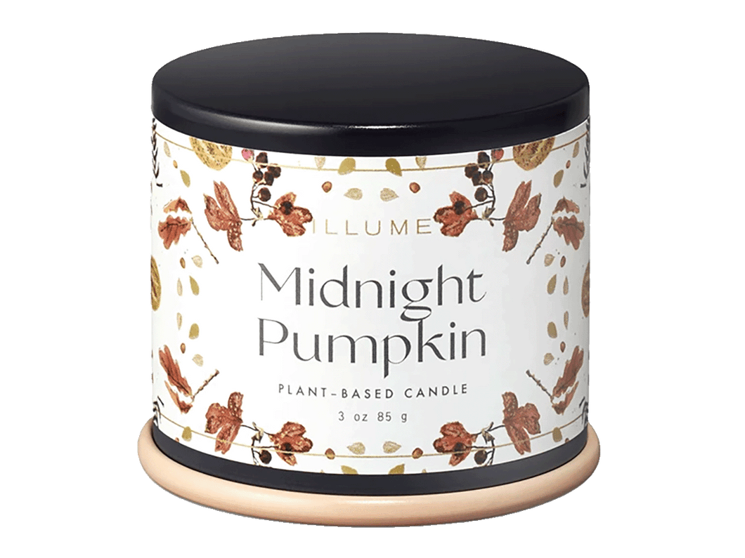 Midnight Pumpkin Demi Tin Candle
