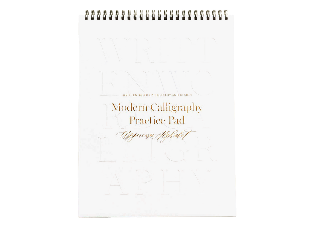 Calligraphy Practice Pad, Uppercase Alphabet