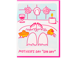 Mother's Day Spa Day, Single Card