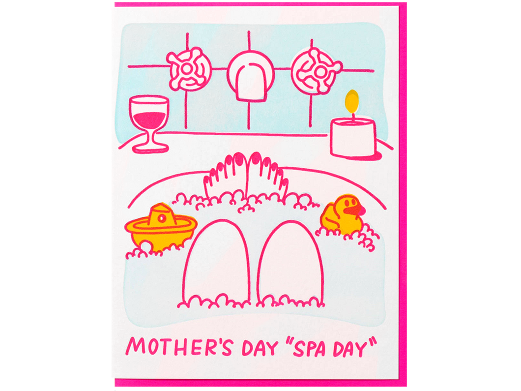 Mother's Day Spa Day, Single Card