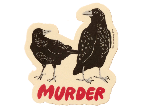 Murder Crow Vinyl Sticker