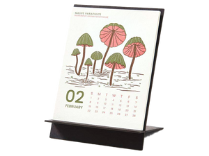 2026 12-Month Mushroom Desk Calendar