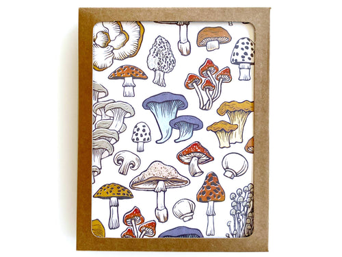 Mushroom & Fungi Card, Boxed Set of 8