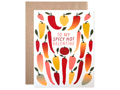 To My Spicy Hot Valentine, Single Card